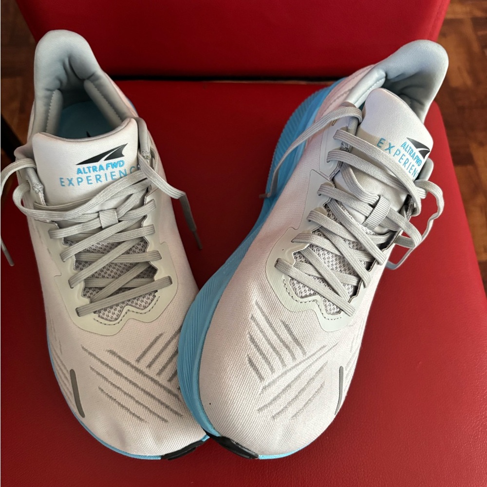 Altra Gray and Blue Athletic Shoes